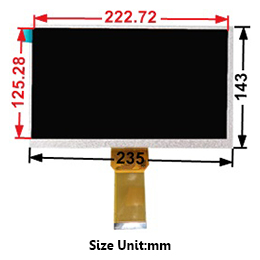 LCD TFT 10.1" TN 1024x600 DISEN | 00