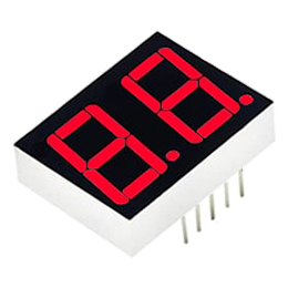 LED 7Seg 2Digits Red 0.39" | 01