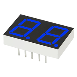 LED 7Seg 2Digits Blue 0.39" | 01