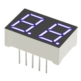 LED 7Seg 2Digits White 0.39" | 00