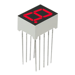 LED 7Seg 1Digits Red 0.39" | 00
