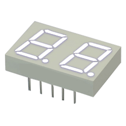 LED 7Seg 2Digits White 0.39" | 01