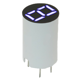 LED 7Seg 1Digits White 0.31" | 00