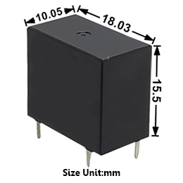 Relay R32F-SH-112DM 4Pin 5A 12V 0.45W RHD | 00