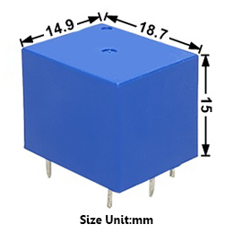 Relay JQC-3F(T73)-12VDC 5Pin 5A 12V 0.36W Qianji | 00