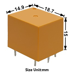 Relay JQC-3F(T73)-12VDC 5Pin 7A 12V 0.36W Qianji | 01