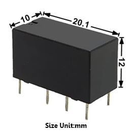 Relay BSVR-SS-212L 8Pin 2A 12V 0.36W AFE | 00